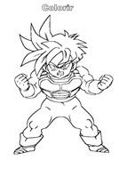 Dragon Ball Z Coloring Page drawing