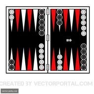 High Quality Vector Backgammon Illustration