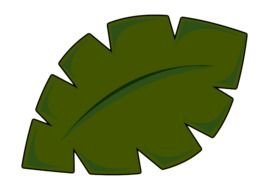 palm leaf on black as a graphic image