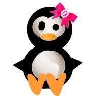 Girl Penguin Cartoon Clip Art