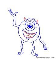 Steps To How Draw Boo From Monsters Inc