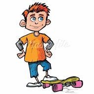 Cartoon Skater Boy
