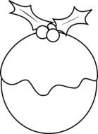 Drawing of Christmas decoration