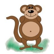 Cartoon Monkey N10