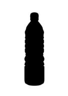 Water Bottle Silhouette drawing