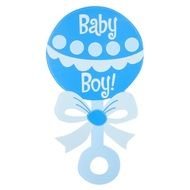 Baby Boy Rattle Clip Art drawing