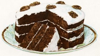 Chocolate Cake as a picture for a clip art