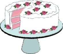 Vintage Birthday Cake Clip Art N2