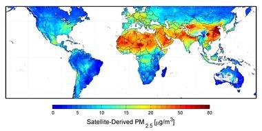 pollution map of the world