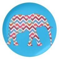 Chevron Elephant Clip Art N5