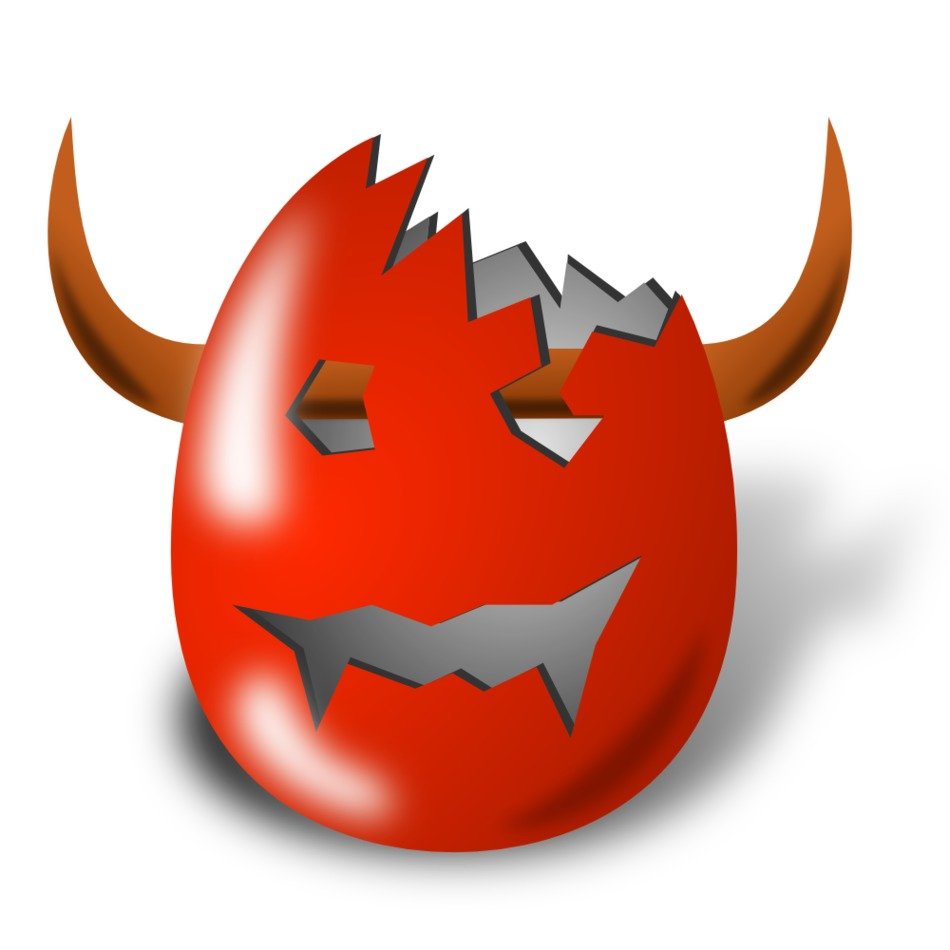 Wicked Easter Egg Shell as picture for clipart