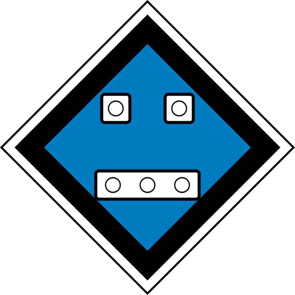 Robot face road sign free image download