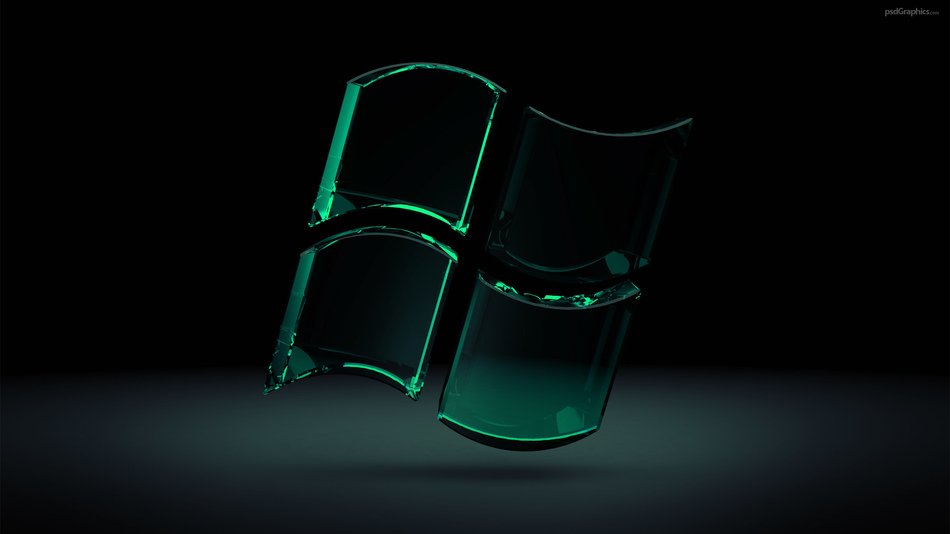 dark desktop wallpaper with a transparent flag