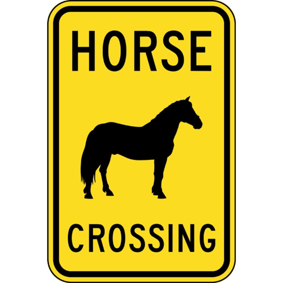 Jpg Farm Safety Horse Crossing Signs