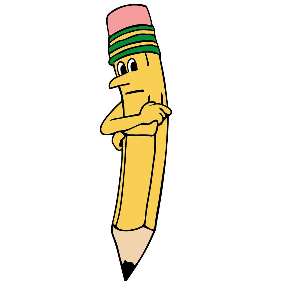 İllustration of Cartoon Pencil