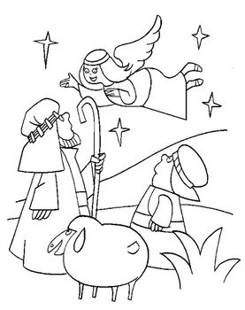 Pastores Para Colorear Dibujos Cristianos