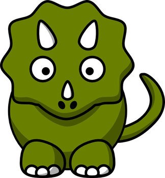Cartoon Dinosaur Clip Art N37