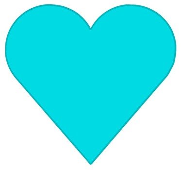 Blue Heart Clip Art N23