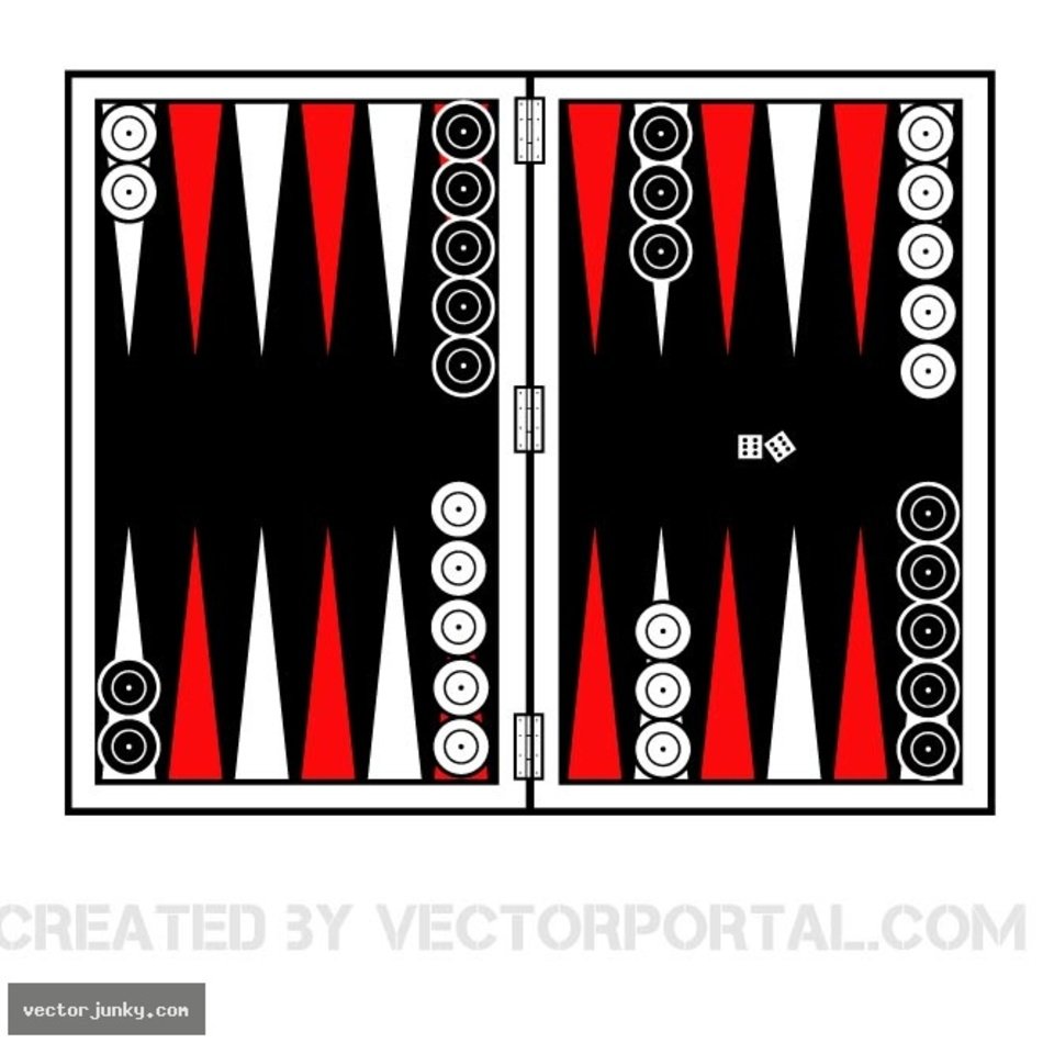 High Quality Vector Backgammon Illustration