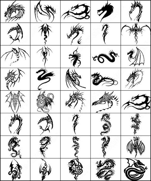 Tribal Dragon Tattoos For Women
