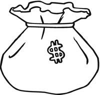 big Money Bag Drawing