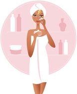 Cartoon Towel drawing