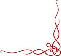 Red Ribbon Border Clip Art N4
