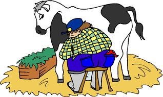 Farm Cow Clip Art drawing