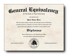 Free GED Diploma Certificate