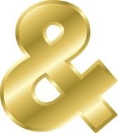 Ä°llustration of Gold Alphabet symbol