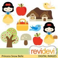 Princess Snow White Clip Art N3