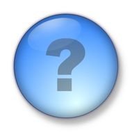 question mark on blue as a picture for clipart