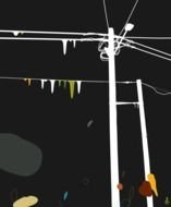 drawn power lines