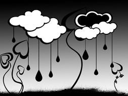 Black And White wether drawing