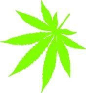 Weed Marijuana Leaf Clip Art N13