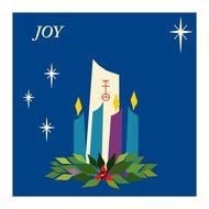 Advent Candles Hope Peace Joy Love drawing