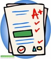 Clip art of Report Card