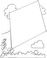 Kite Coloring Page N2