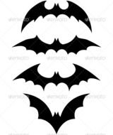 Black Halloween Bat Template