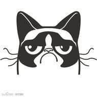 Grumpy Cat Silhouette