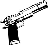 Handgun Clip Art N2