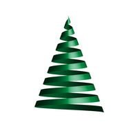 Ribbon Christmas Tree Clipart