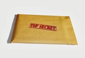 secret paper envelope