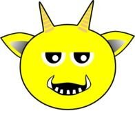Devil Smiley Face Clip Art N7