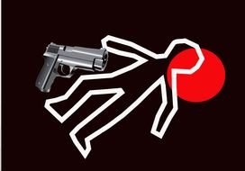 Crime Scene Body drawing