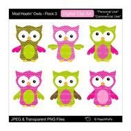 Chevron Owl Clip Art Digital Clipart By Peachpopsclipart $5