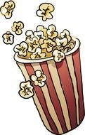 Clip art of Popcorn