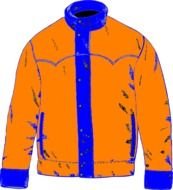 Blue Winter Coat Clip Art N2