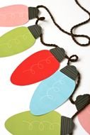 multicolored paper garland