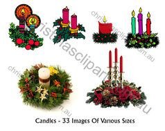 Christmas Candle Clip Art N33